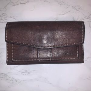 Fossil Wallet Brown Leather